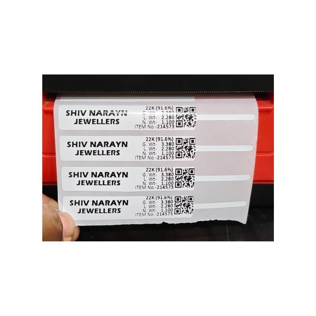 Jewelry Tag 100mm X 13mm Blank Jewelry Price Tags Sticker |Glossy-Premium Non Tearable| Jewelry Price Label Self Adhesive - Image 4